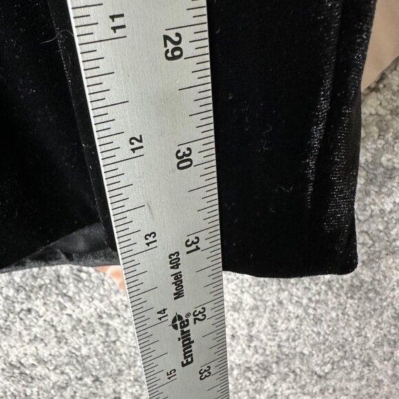 Azazie Atelier Dress Womens 12 Black Blush Pink Joanna Bow Mini Velvet Cocktail - Picture 4 of 10